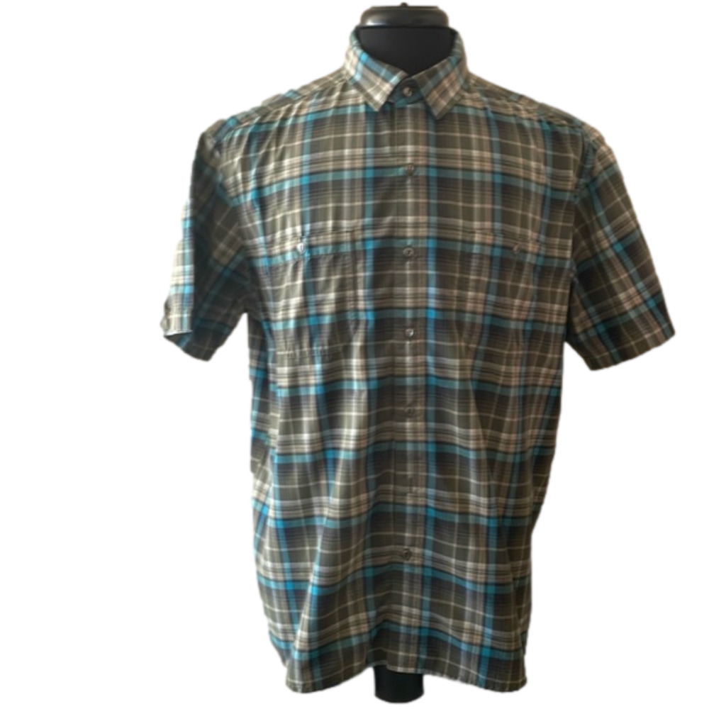 Kuhl Short Sleeve Button Up Plaid Size XL